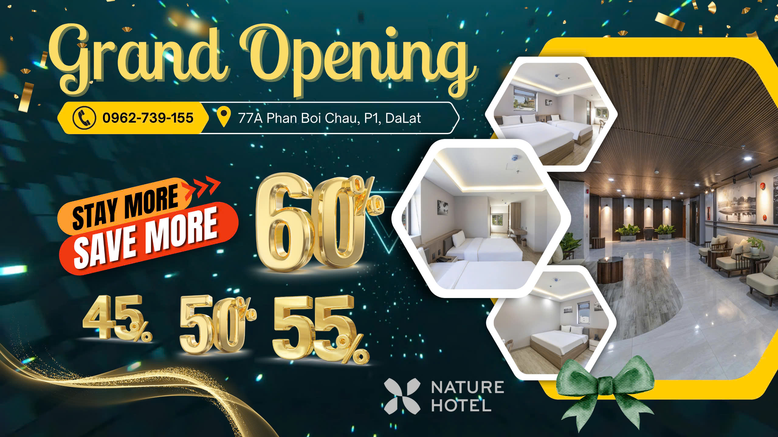  TƯNG BỪNG KHAI TRƯƠNG NATURE HOTEL WIN'S HAPPY ĐÀ LẠT - CHI NHÁNH MỚI, TRẢI NGHIỆM MỚI!